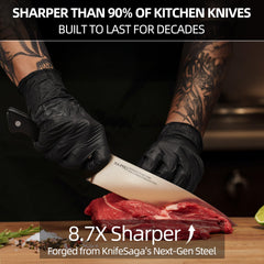 KnifeSaga poignée ergonomique offrant confort et contrôle sécurisé