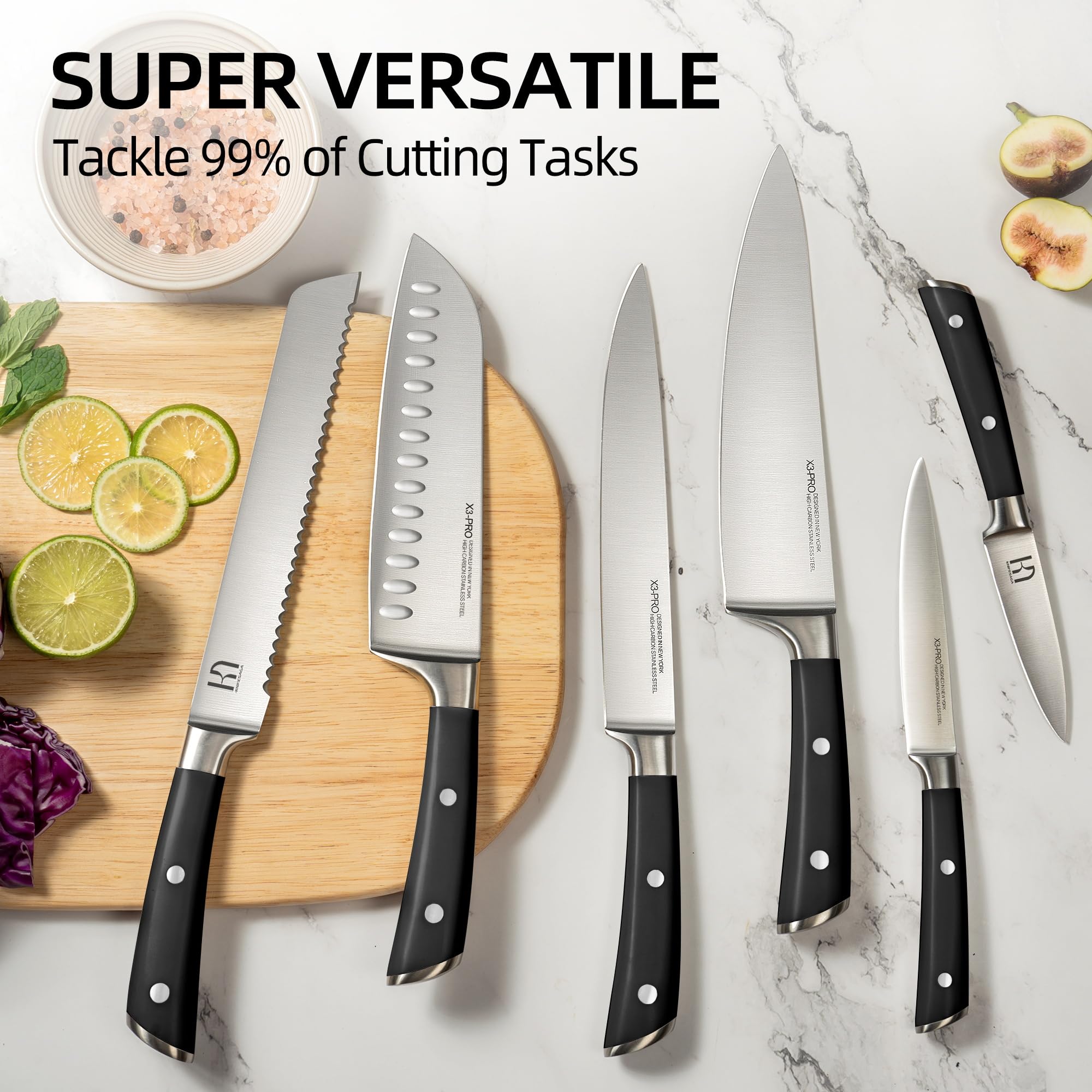 KnifeSaga stockage bloc cuisine montrant sécurité et accès rapide aux couteaux