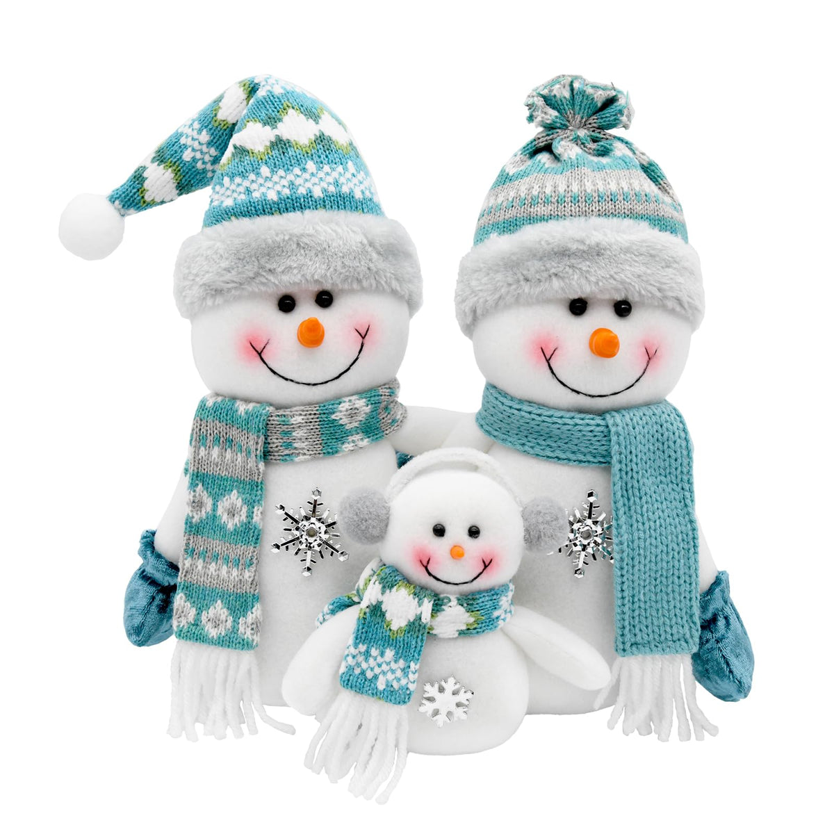 KnomeKo bonhomme de neige devanture montrant le design pastel et l'effet décoratif