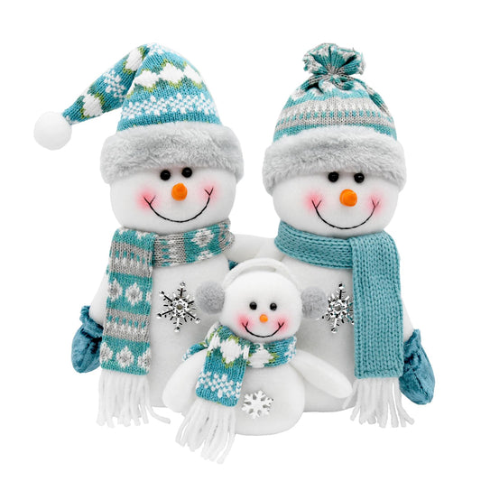 KnomeKo bonhomme de neige devanture montrant le design pastel et l'effet décoratif