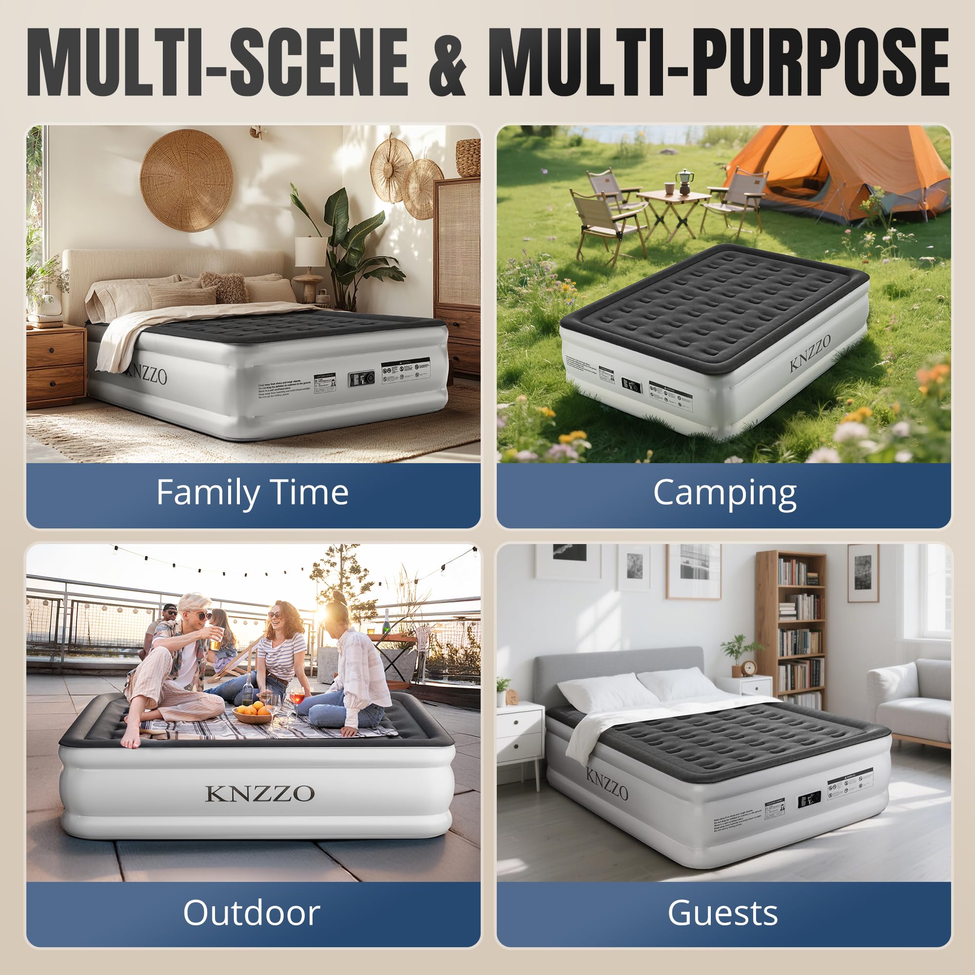 KNZZO matelas posé dans chambre illustrant confort quotidien