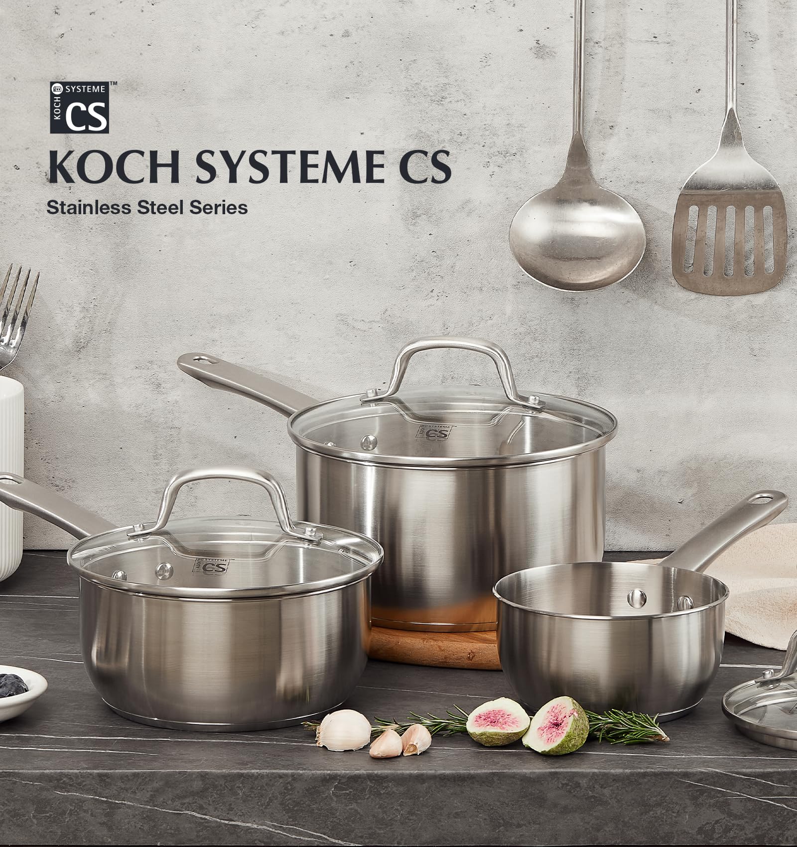 KOCH SYSTEME CS casserole au four illustrant compatibilité et polyvalence