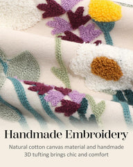Kokaaee gros plan broderie 3D tactile apportant relief et charme