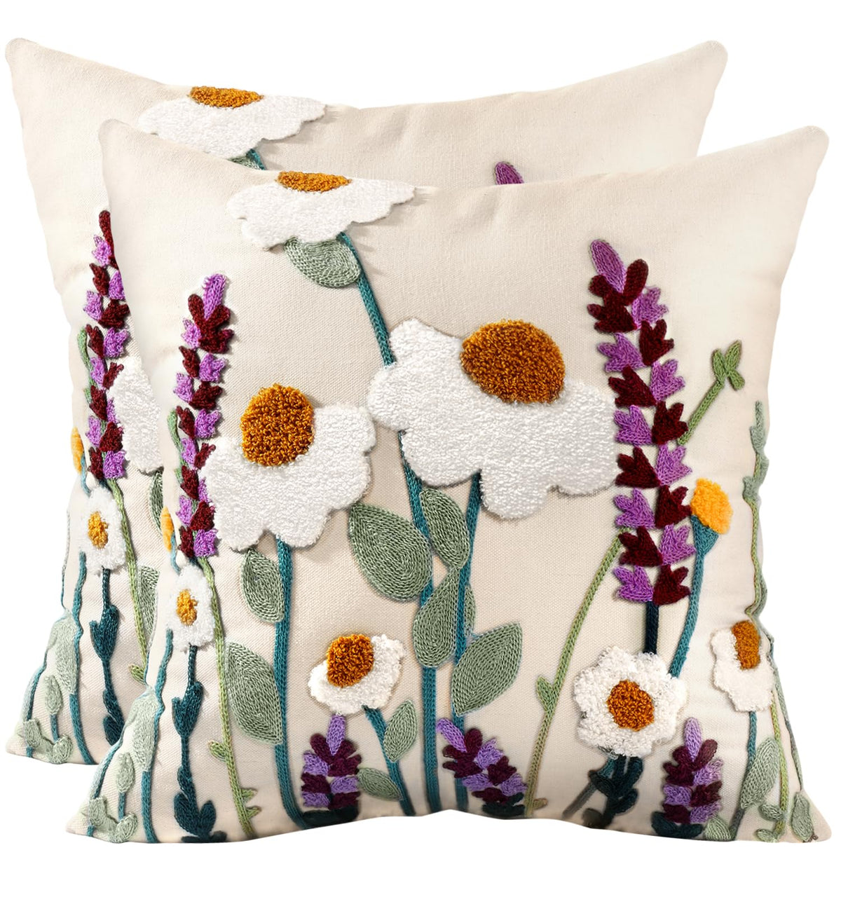 Kokaaee housse face avant montrant motif floral et style décoratif