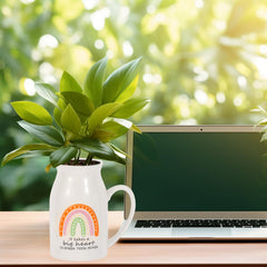Kolewo4ever vase rempli d'une fleur simple illustrant usage bureau lumineux