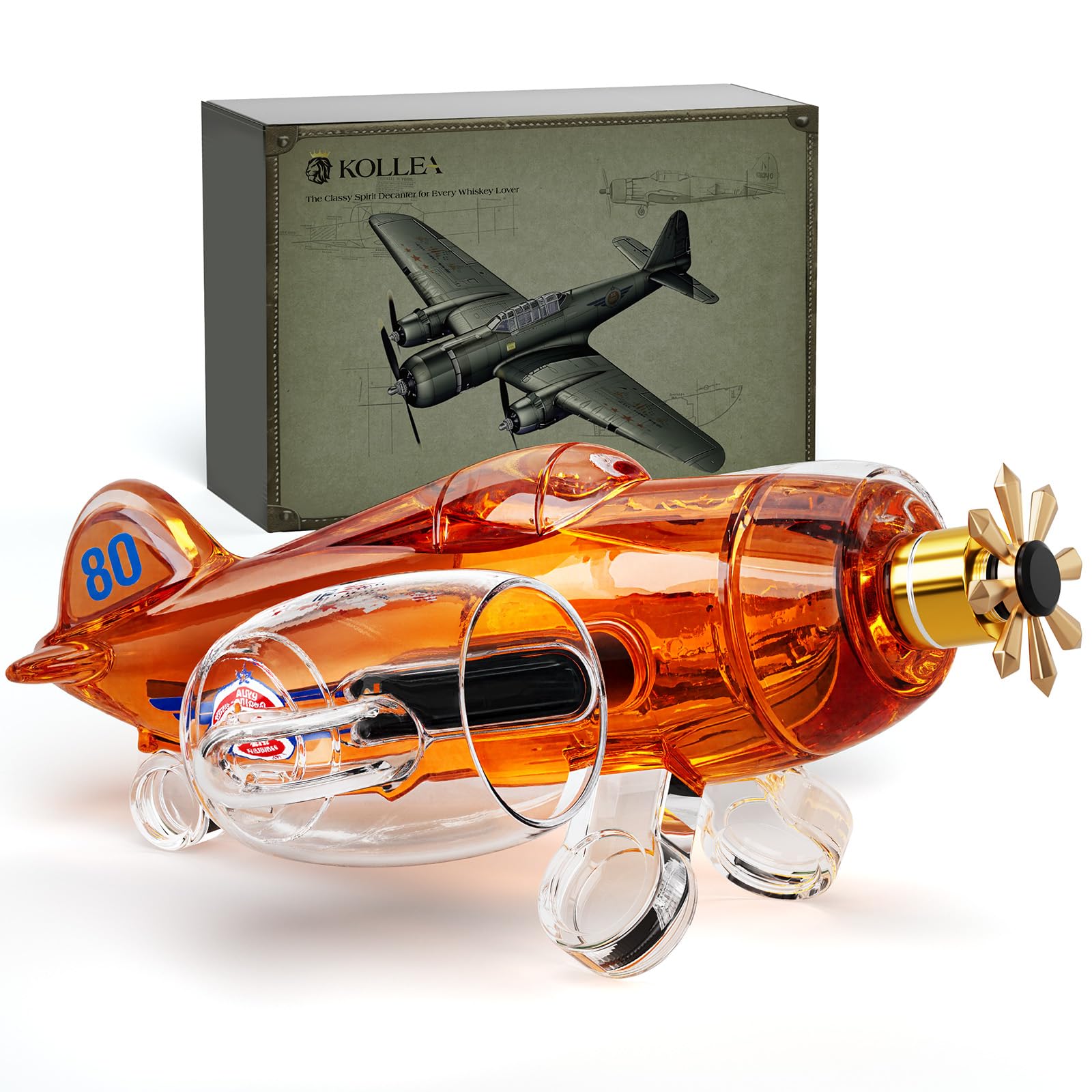 Kollea carafe fuselage vue face montrant design évocateur