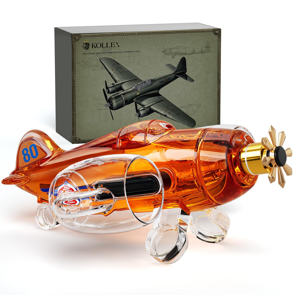 Kollea carafe fuselage vue face montrant design évocateur