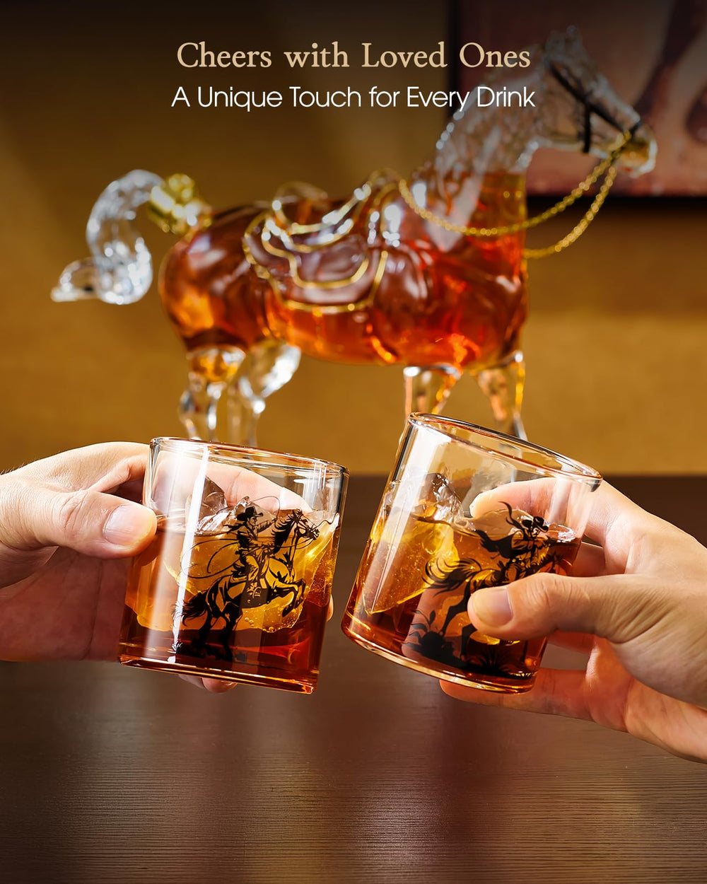 Kollea coffret ouvert comprenant carafe et deux verres, prêt à offrir pour cadeau