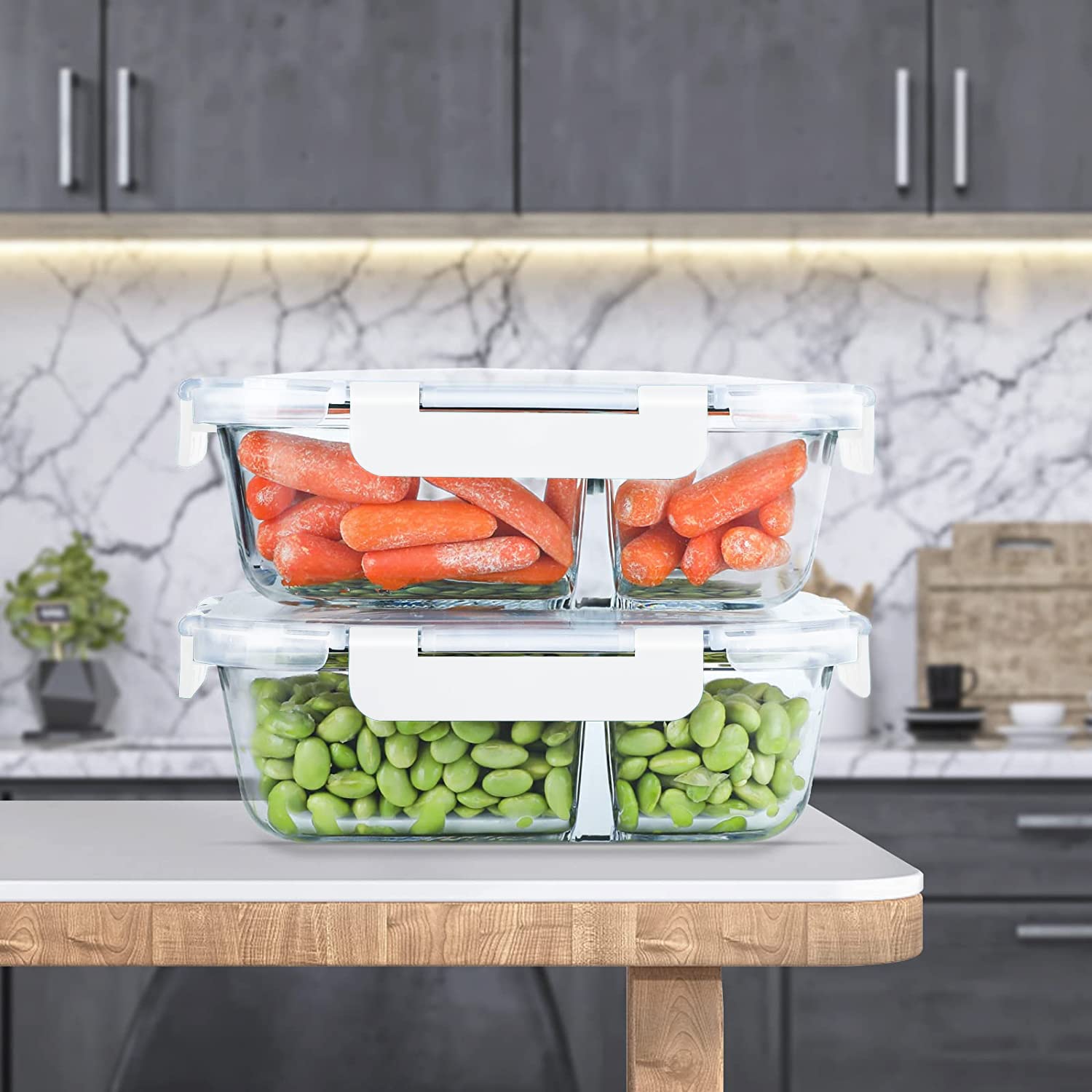 KOMUEE boîte repas posée sur une nappe en extérieur pour un usage nomade