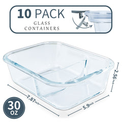 KOMUEE contenant ouvert deux compartiments illustrant portionnement facile