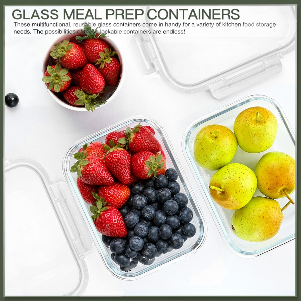 KOMUEE ensemble de 10 empilés au frigo optimise rangement