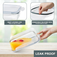 KOMUEE petit contenant 27oz prêt à emporter, portion individuelle pratique pour déjeuner