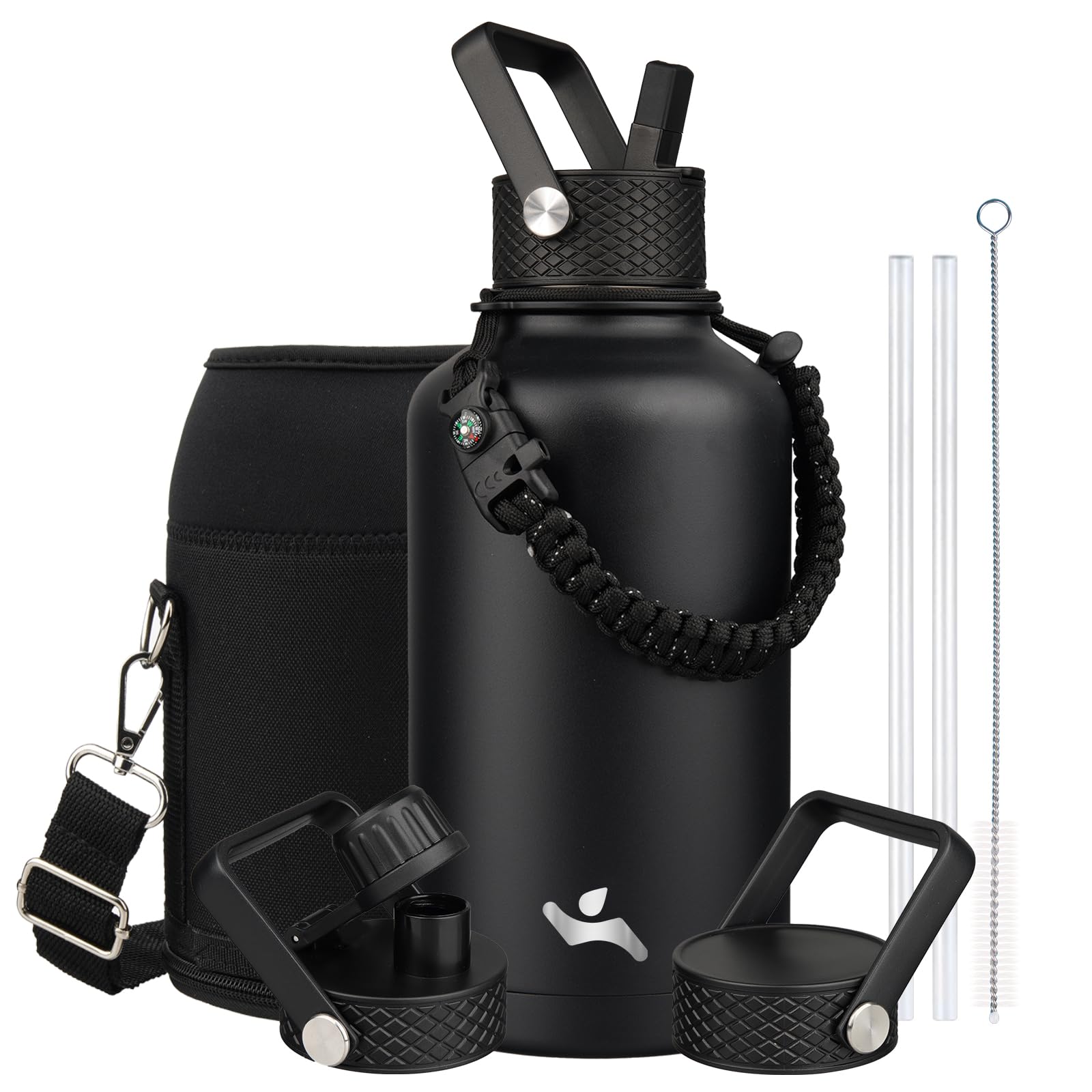 Konokyo gourde 64 oz face avant montrant la capacité et le design pratique