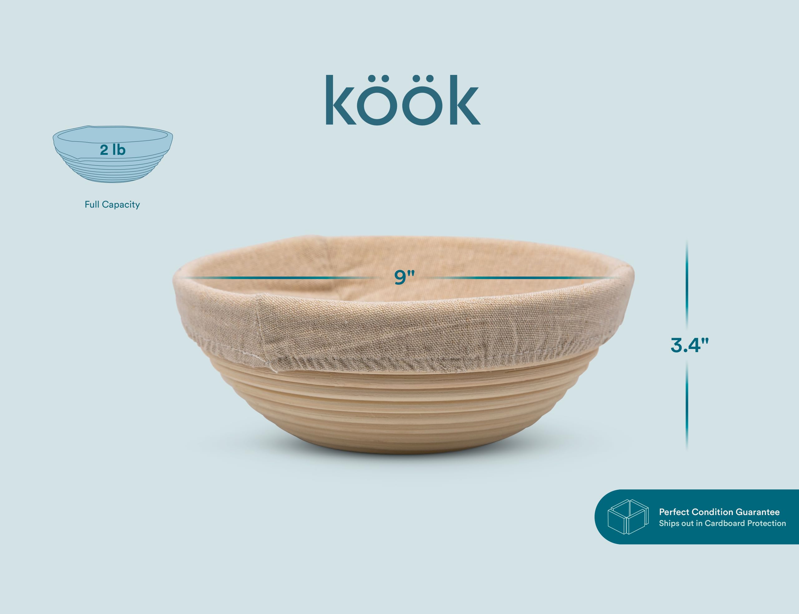 KooK coffret avec mousse protectrice montrant emballage sûr à la livraison