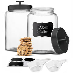 KooK bocal en verre face montrant contenance et design pour rangement visible