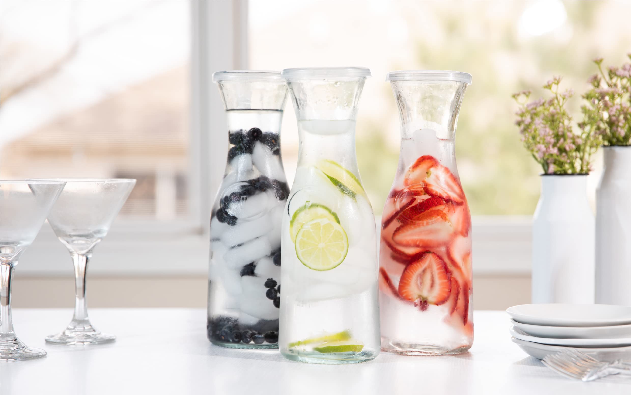 KooK carafe en usage lors d'un brunch, service fluide