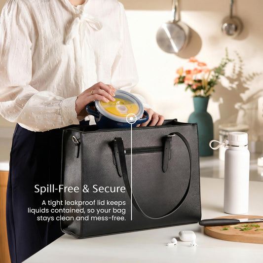 kook cocotte vue aérienne remplie de soupe pour un service appétissant