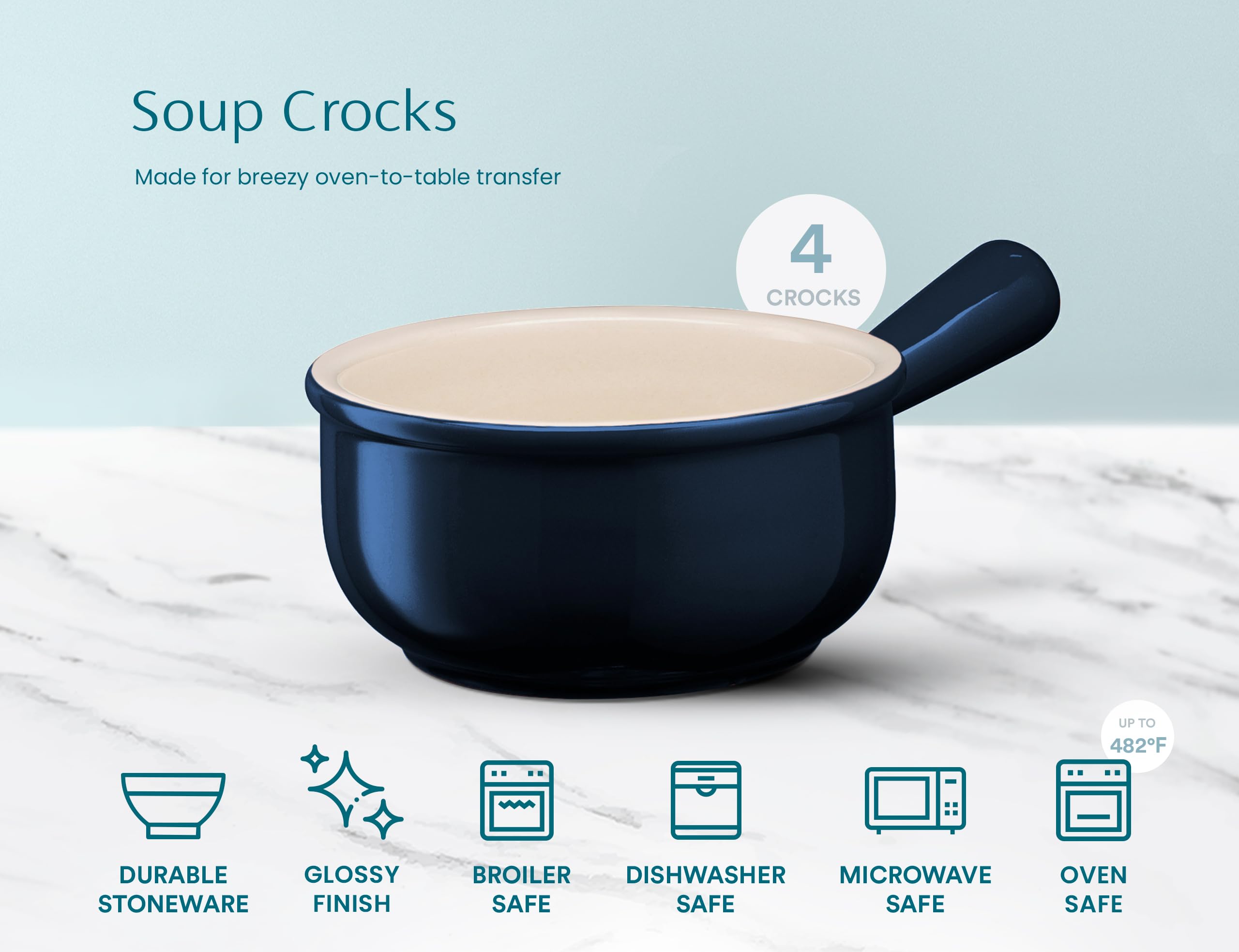 KooK intérieur avec soupe montrant cuisson prête à gratiner et présentation appétissante
