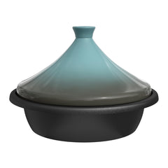 KooK tagine Stone Blue face avant montrant la forme conique et l’émail durable