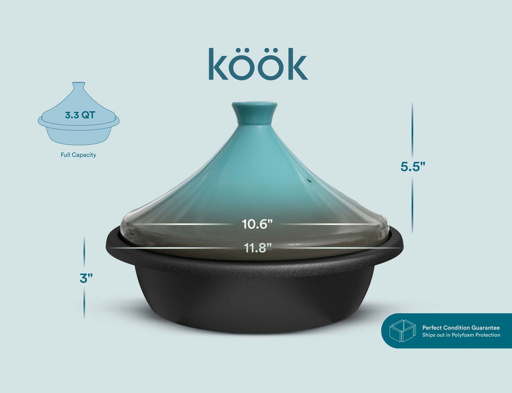 KooK tagine dressé sur table prêt à servir conservant chaleur et présentation soin