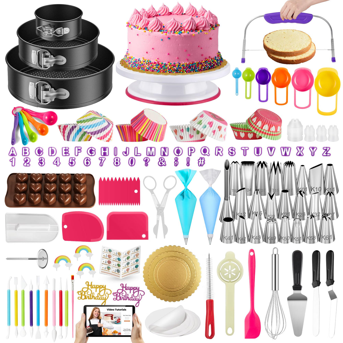 Kootek vue d'ensemble du coffret, organise la pâtisserie facilement