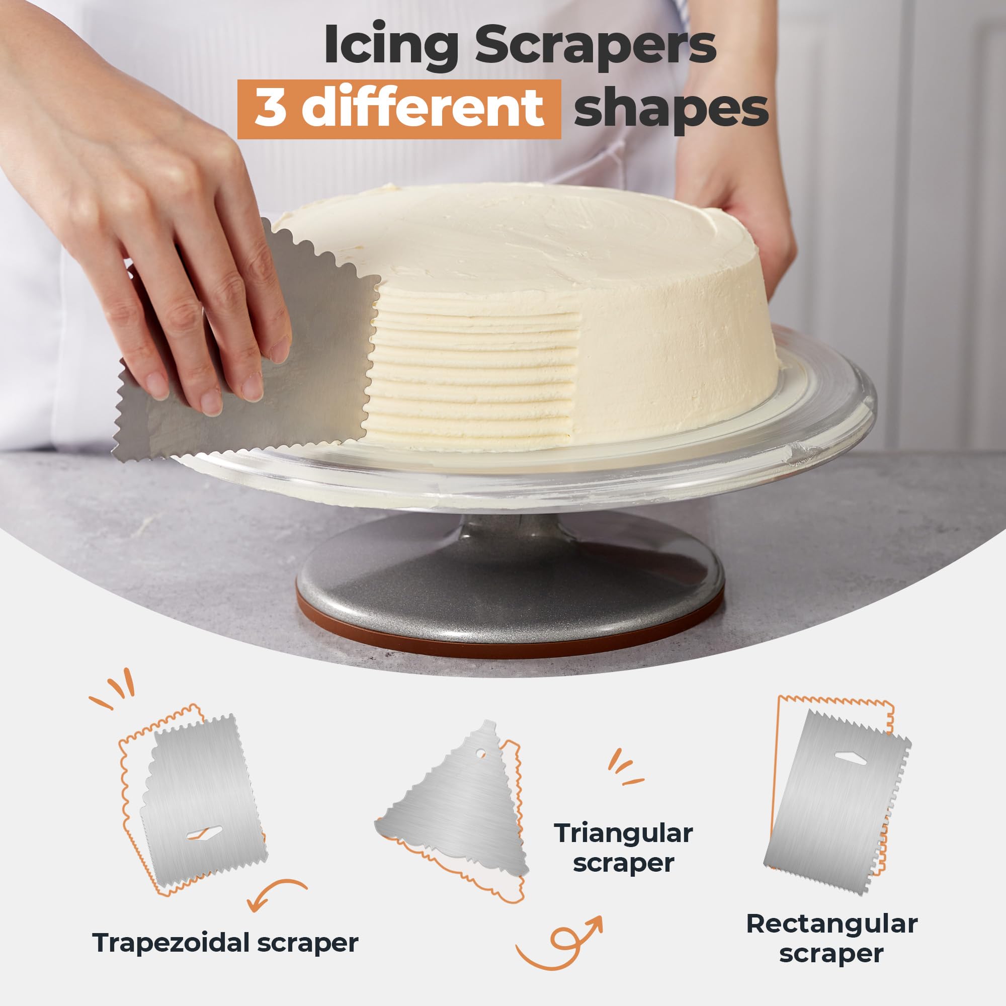 Kootek spatule en silicone pour mélanger pâte et garniture facilement