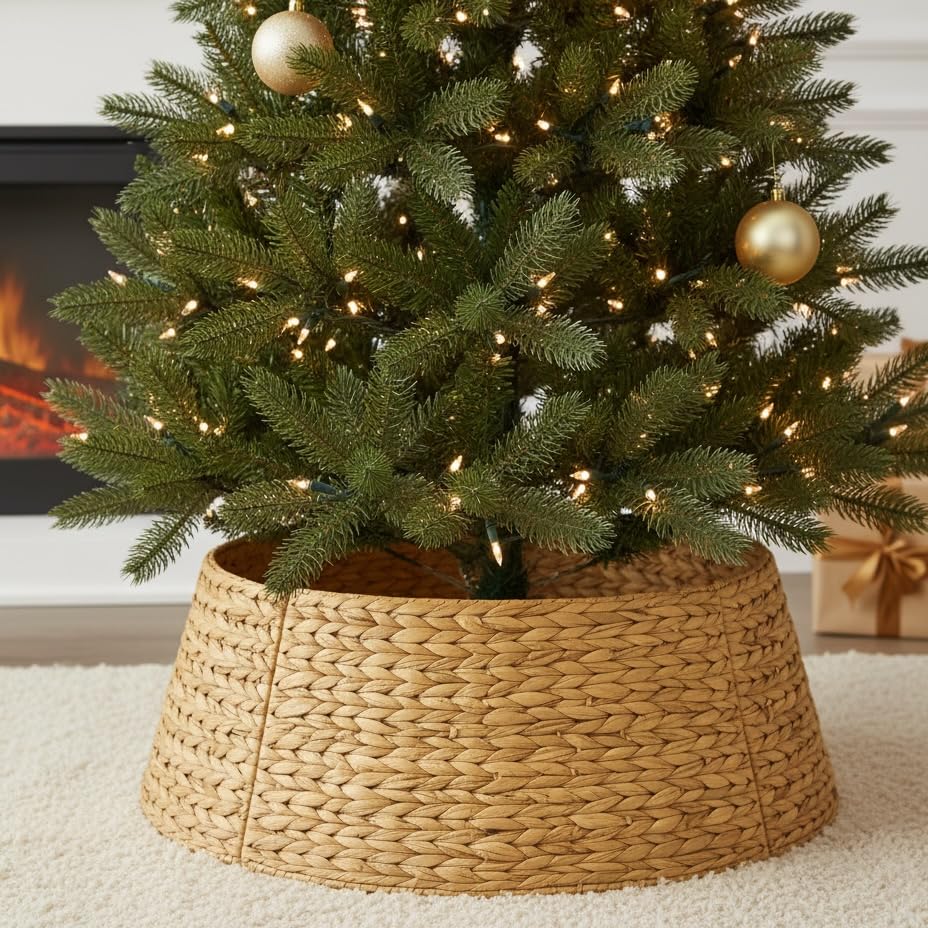 Kordes collierette sapin vue de face, finition naturelle et élégante