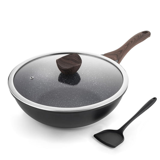 Kordisen wok face avant mostrando design et capacité pour cuisson saine
