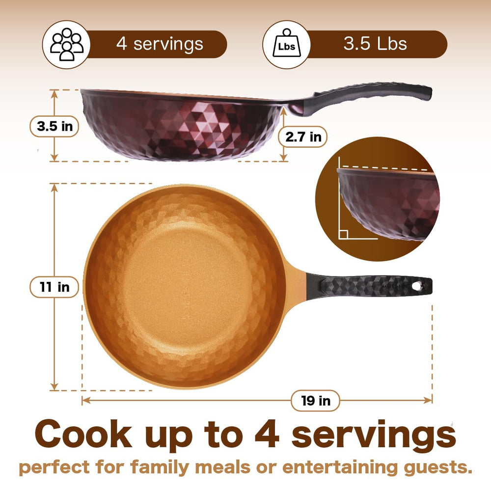 KOREA KING Diamond X mise en scène cuisine illustre un wok pratique pour repas rapides