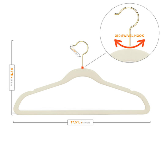 Korpai crochet doré pivotant 360° pour accrocher facilement