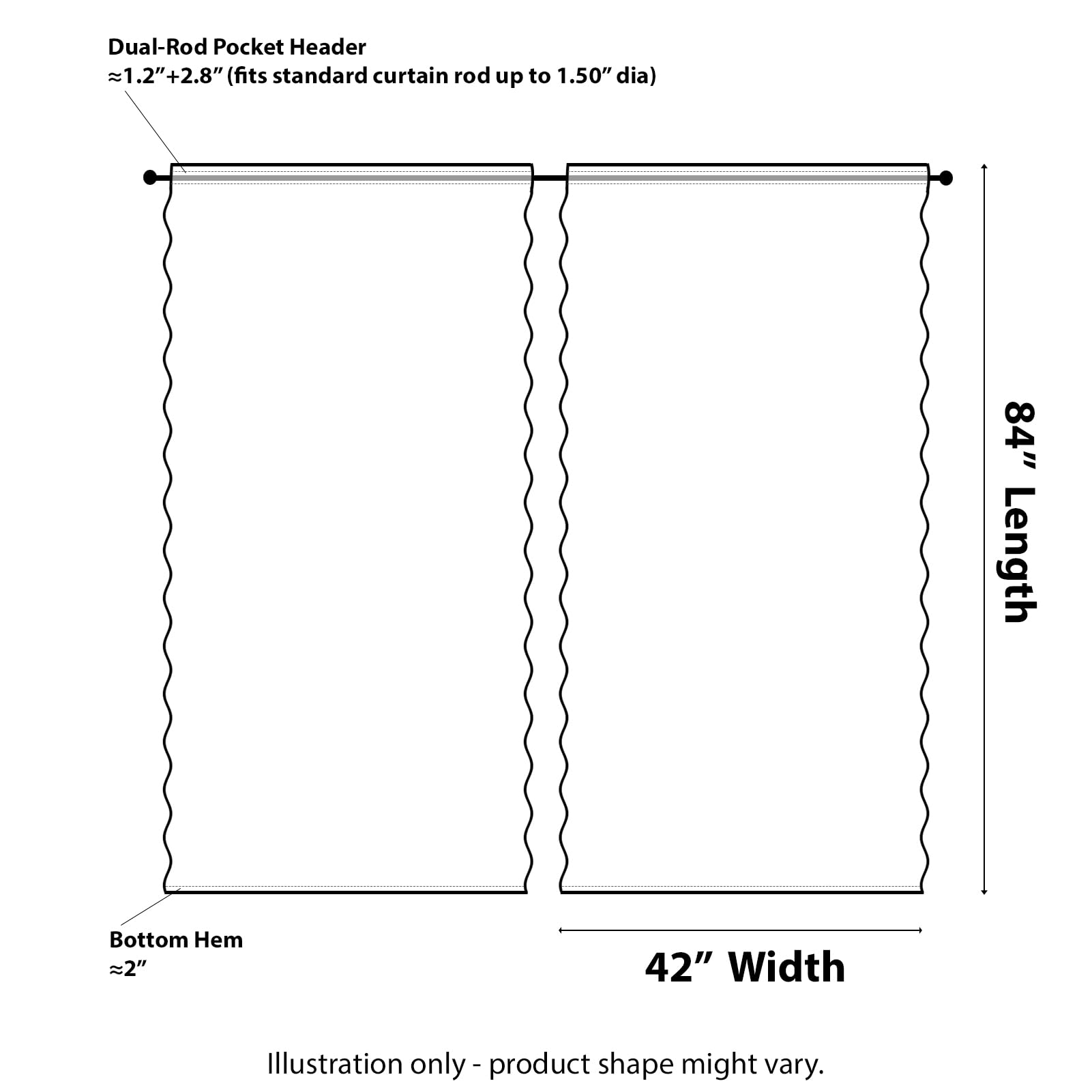 Kotile finition festonnée gros plan pour détail soigné