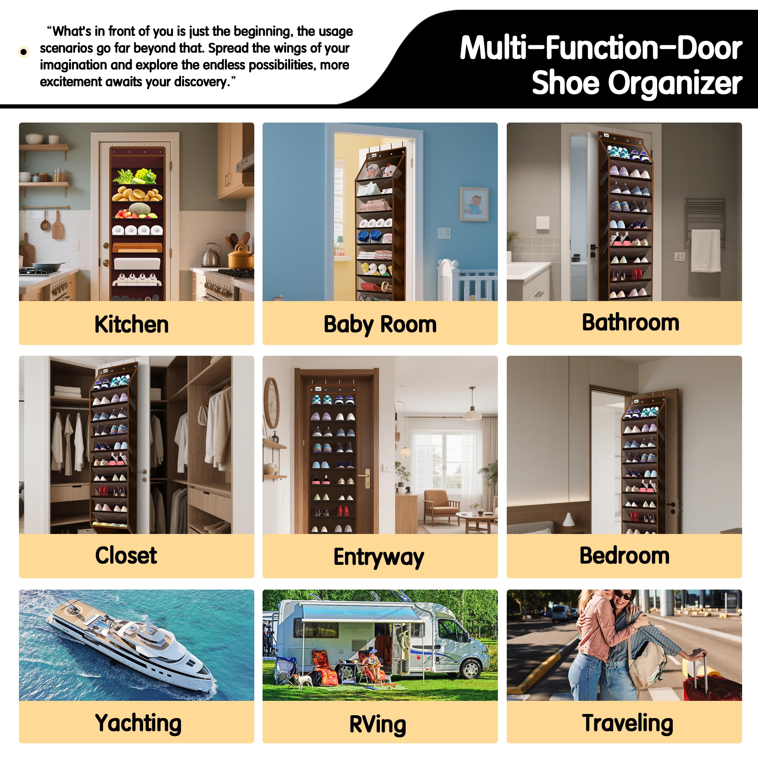 Kotkn rangement multifonction avec accessoires pour organisation pratique