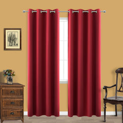 KOUFALL pack de deux panneaux rouge montrant l'aspect élégant et sombre