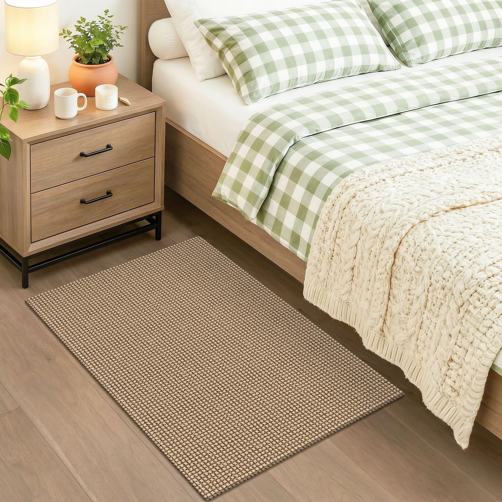 KOZYFLY tapis plié dans son emballage montrant la livraison compacte et conseils dépliage
