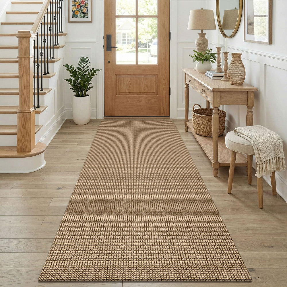 KOZYFLY face avant du tapis couloir montrant motif multiton et chaleur