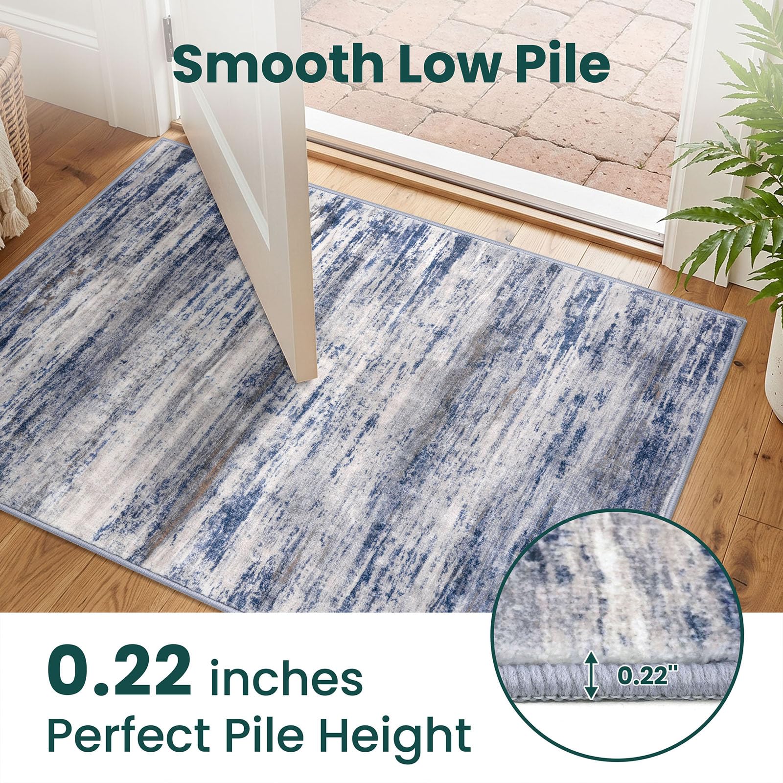 KOZYFLY tapis à l'échelle illustrant taille 2x6 pour couloirs et entrées