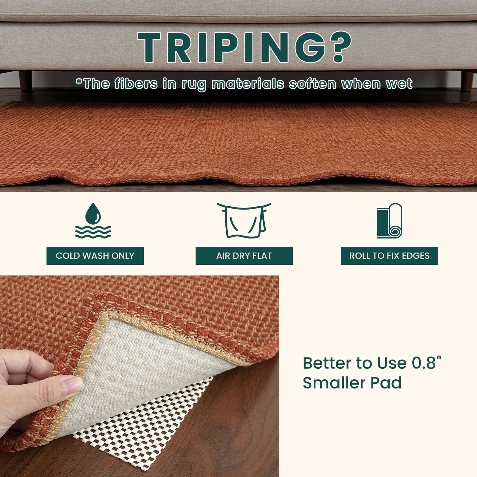 KOZYFLY tapis dans cuisine protège sol et absorbe saletés
