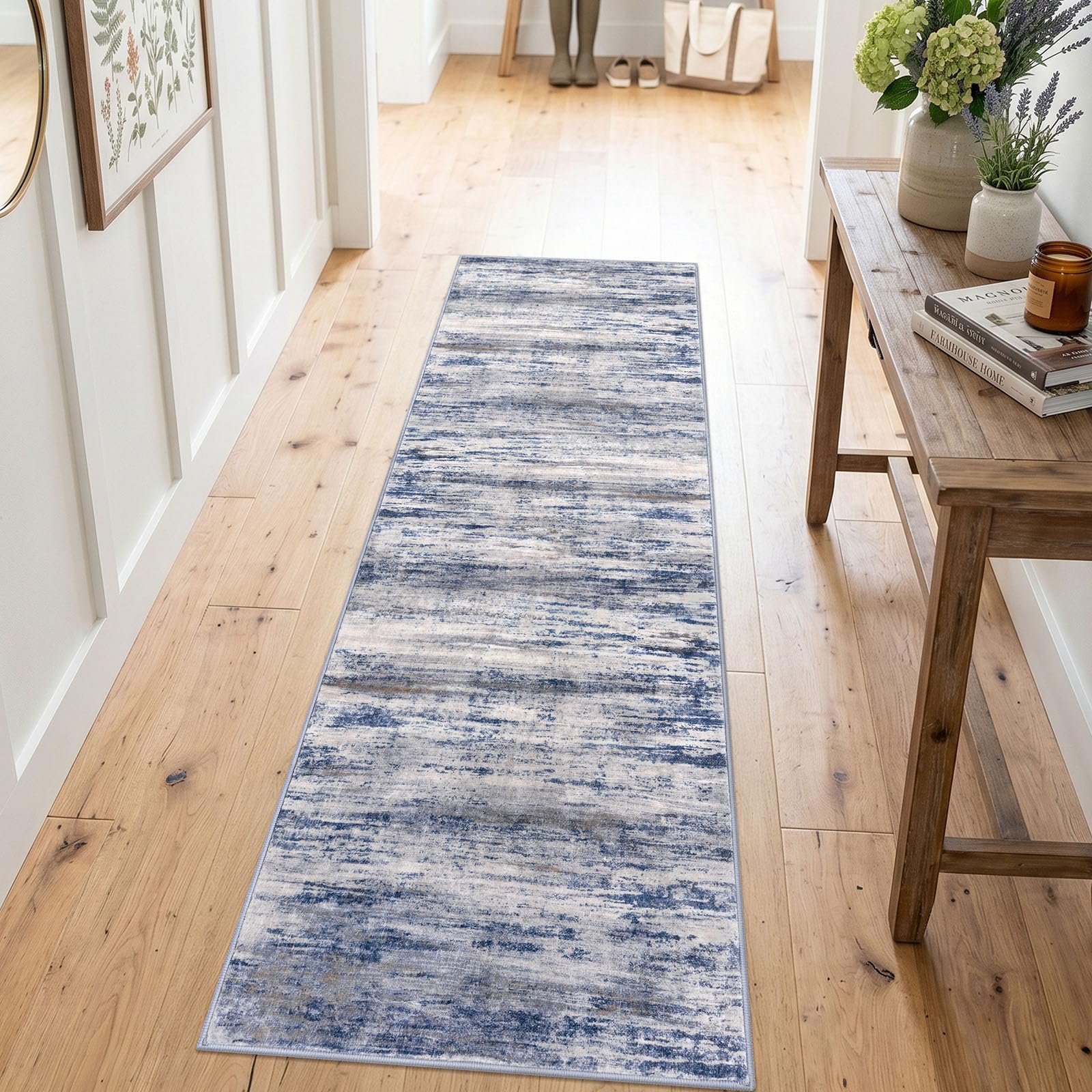 KOZYFLY tapis dans machine à laver démontrant entretien facile et lavable