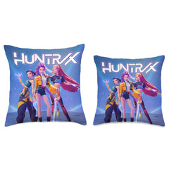 KPop Demon Hunters coussin Huntrix posé sur canapé stylé apportant ambiance fan et confort