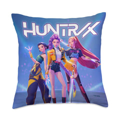 KPop Demon Hunters coussin Huntrix face avant montrant le motif officiel et accent décoratif