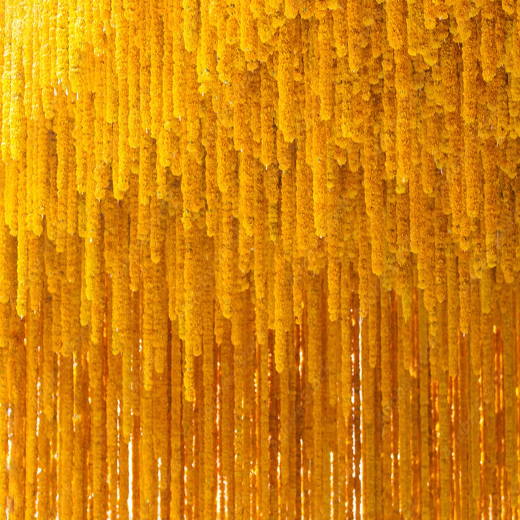Krati Exports détail des pétales simulées et texture durable pour réutilisation