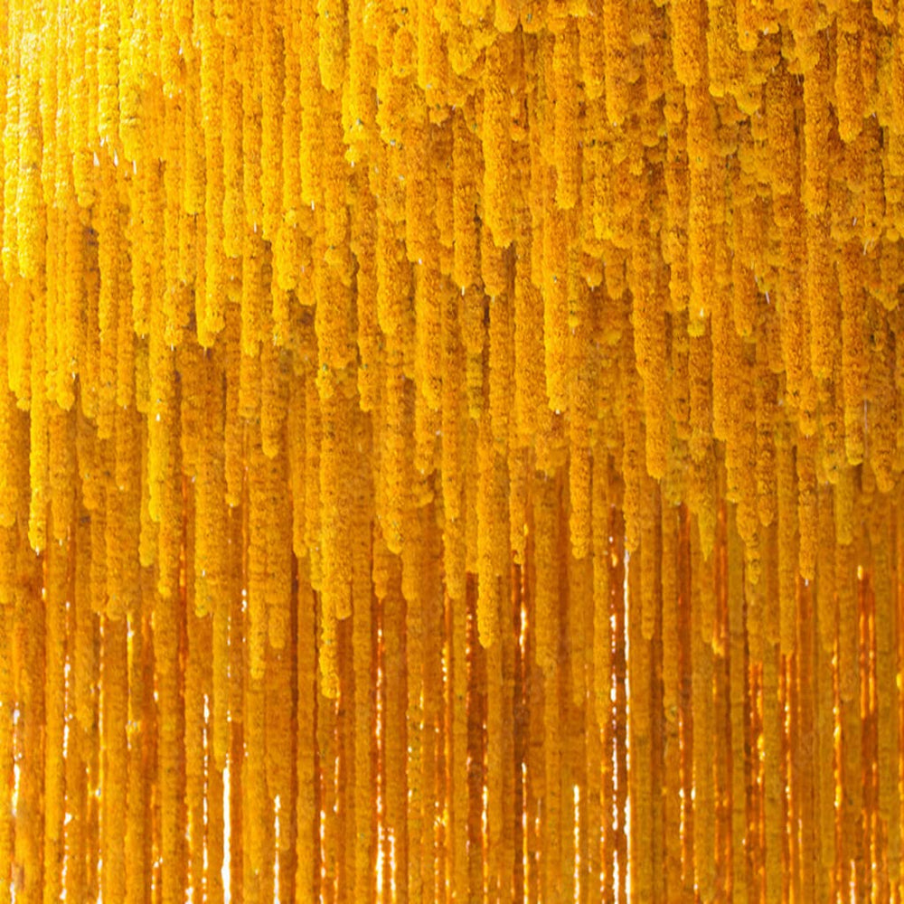 Krati Exports détail des pétales simulées et texture durable pour réutilisation