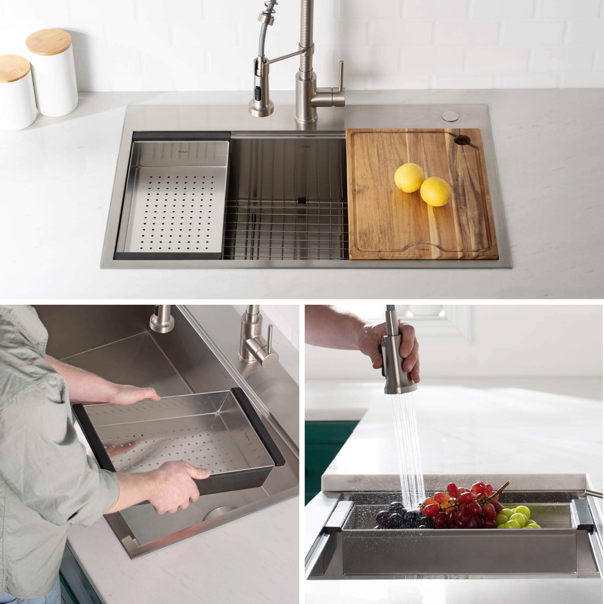 Détail des perforations Kraus assurant drainage efficace et hygiène