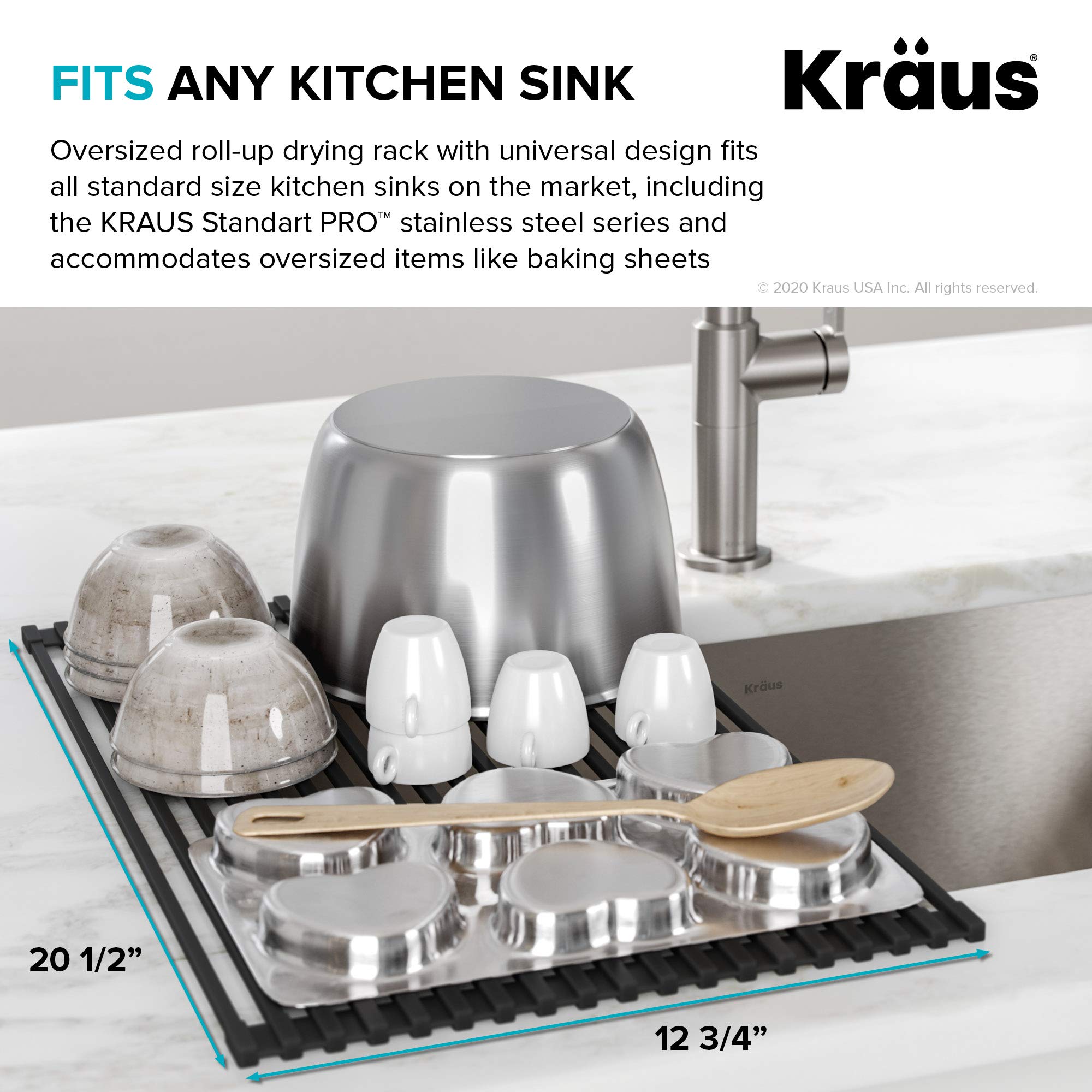 Kraus utilisé comme trivet pour protéger le plan de travail des casseroles chaudes