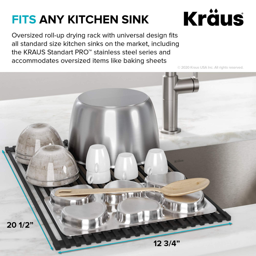 Kraus utilisé comme trivet pour protéger le plan de travail des casseroles chaudes