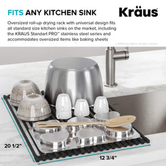 Kraus utilisé comme trivet pour protéger le plan de travail des casseroles chaudes