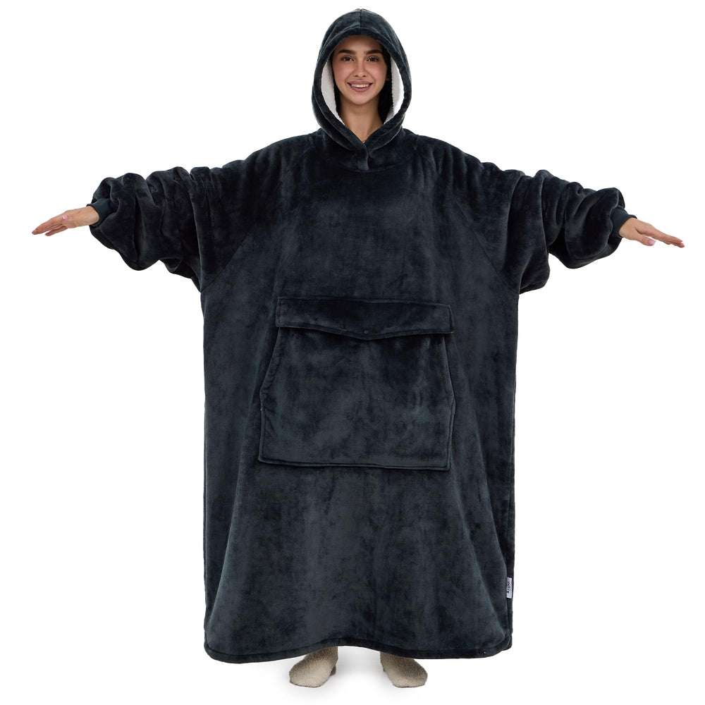 Krifey hoodie devant plein montrant la coupe oversize et confort maximal