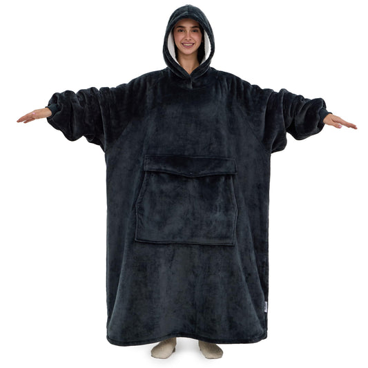 Krifey hoodie devant plein montrant la coupe oversize et confort maximal