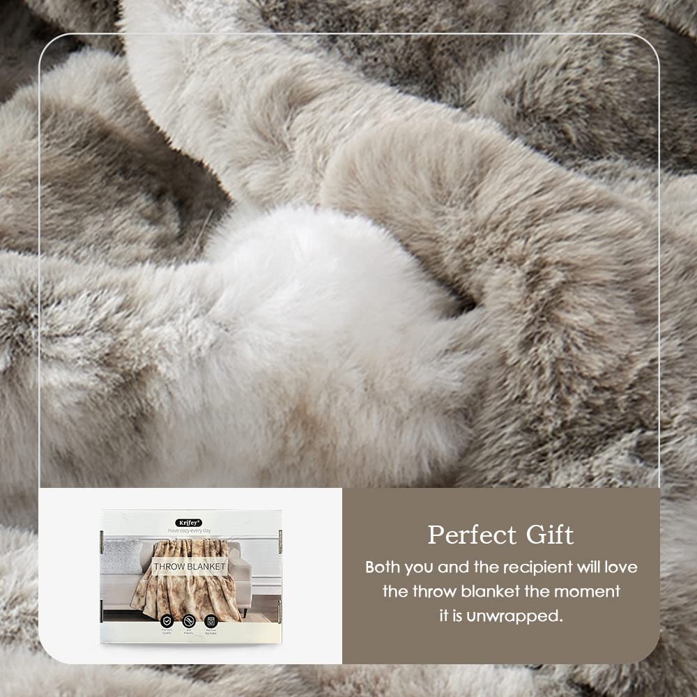 Krifey plaid étendu sur lit queen, couverture généreuse et cosy