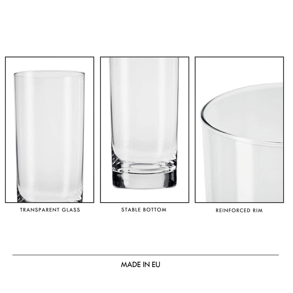 Krosno verres comparaison taille indiquant capacité pratique